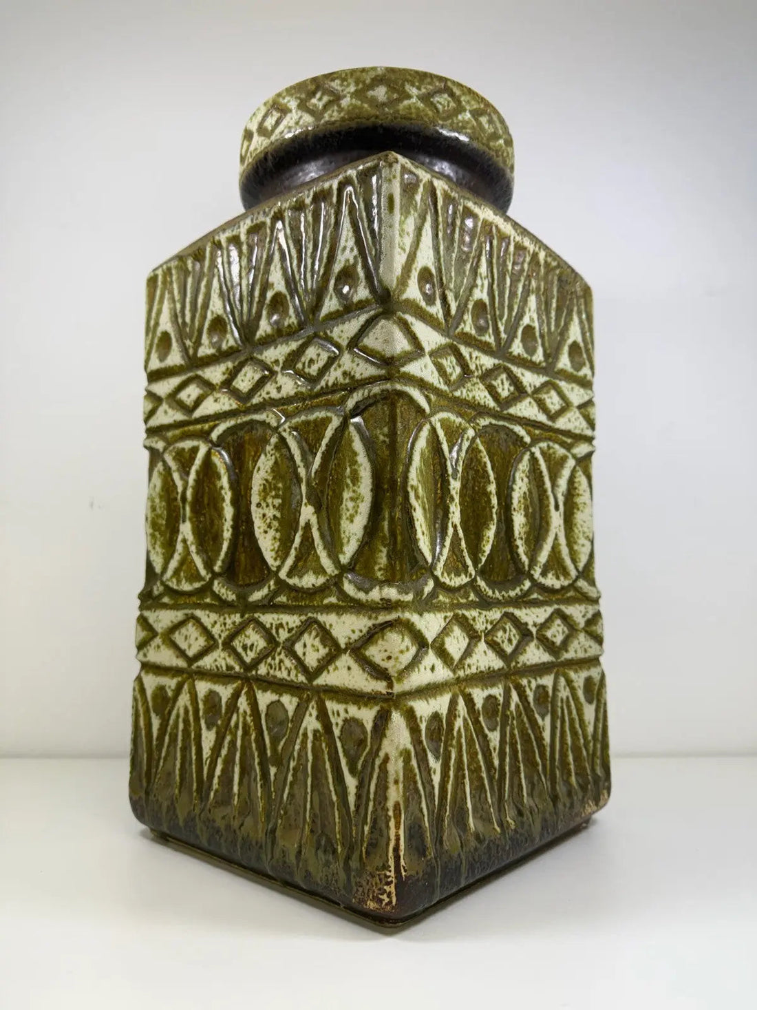 XL Bay Keramik Bodenvase 92-45 | 45cm | Mid Century | Fat Lava Ära | Vintage