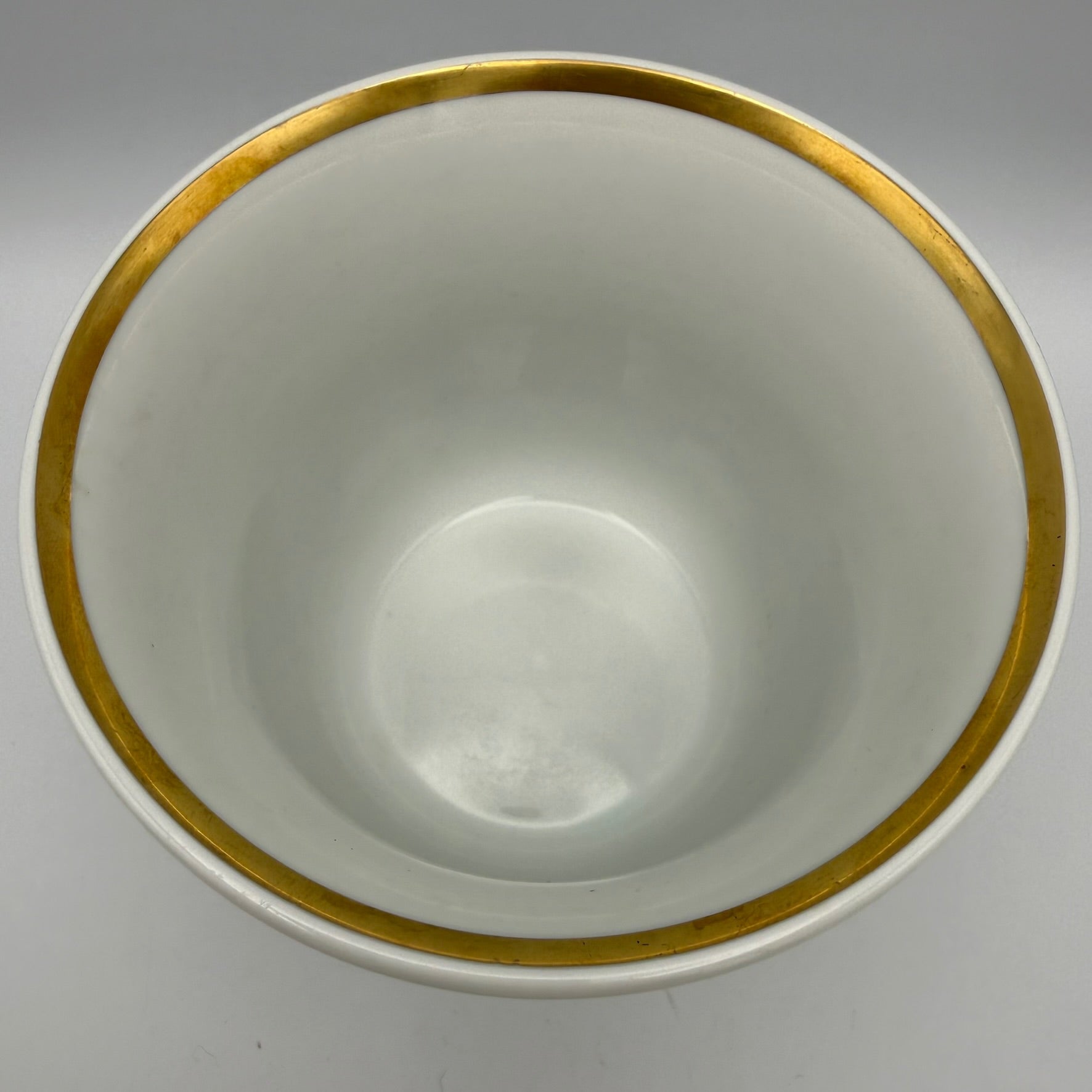Hutschenreuther Selb Cachepot I Übertopf I Dresden Purpur Rose I Golddekor I Vintage 1950er I 13 cm Hutschenreuther