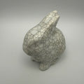 Lichte VEB Porzellan Hase I DDR Design I Walter Bosse Stil I Craquelé I Signiert I 7 cm Lichte VEB