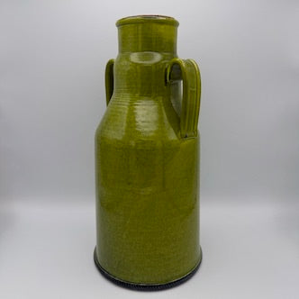 Ikonische Baldelli XL Henkelkanne 1960er I Grüne Mid-Century Keramik Karaffe mit Korken I Italy Modernist Design 31 cm I Top-Zustand Baldelli