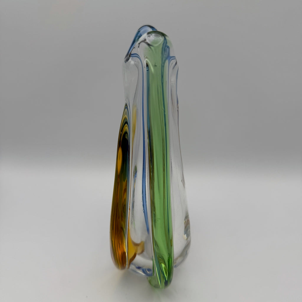 Sklo Union Rhapsody Glas Vase František Zemek Tschechoslowakei 60er Vintage 1143g Sklo Union