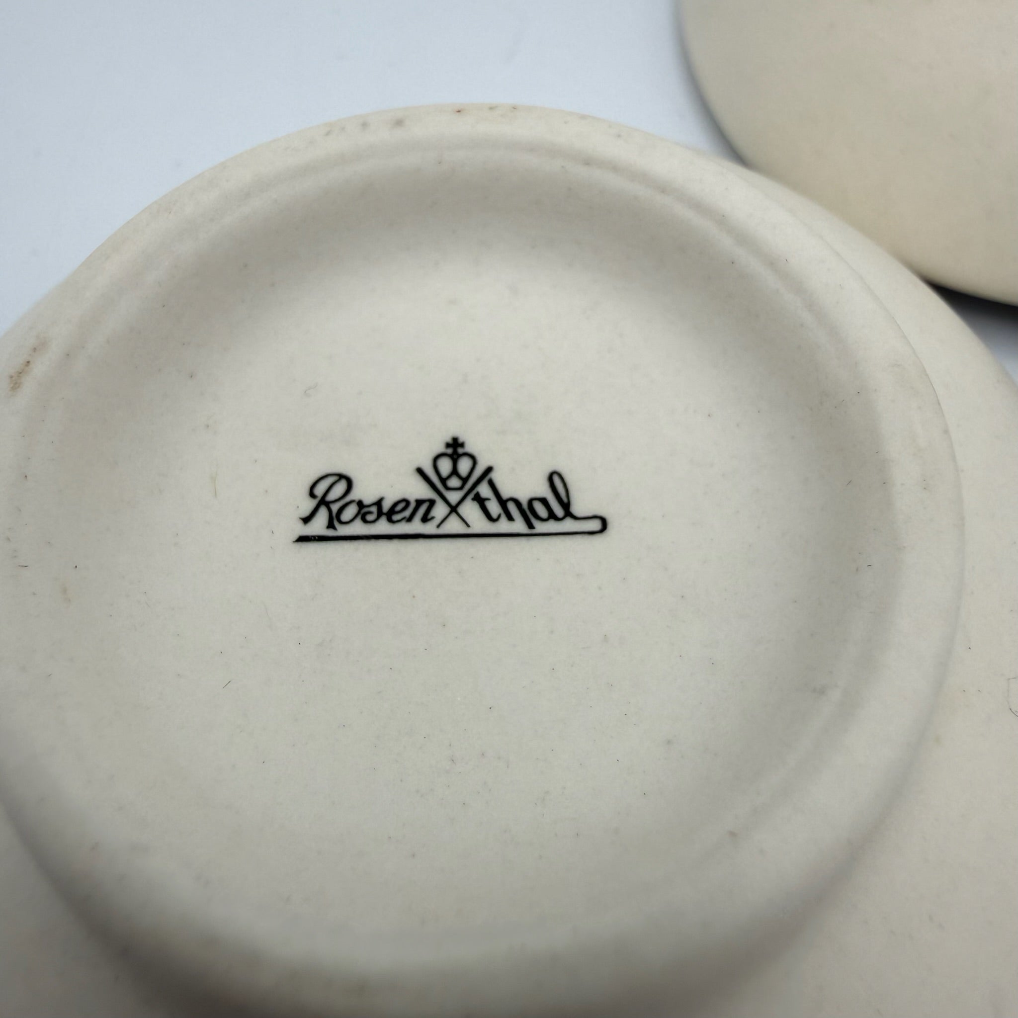 Paar Rosenthal Studio-Linie Schälchen I Serie Struktur I Biskuitporzellan Teilglasiert I 70er 80er I 8,2 cm Rosenthal