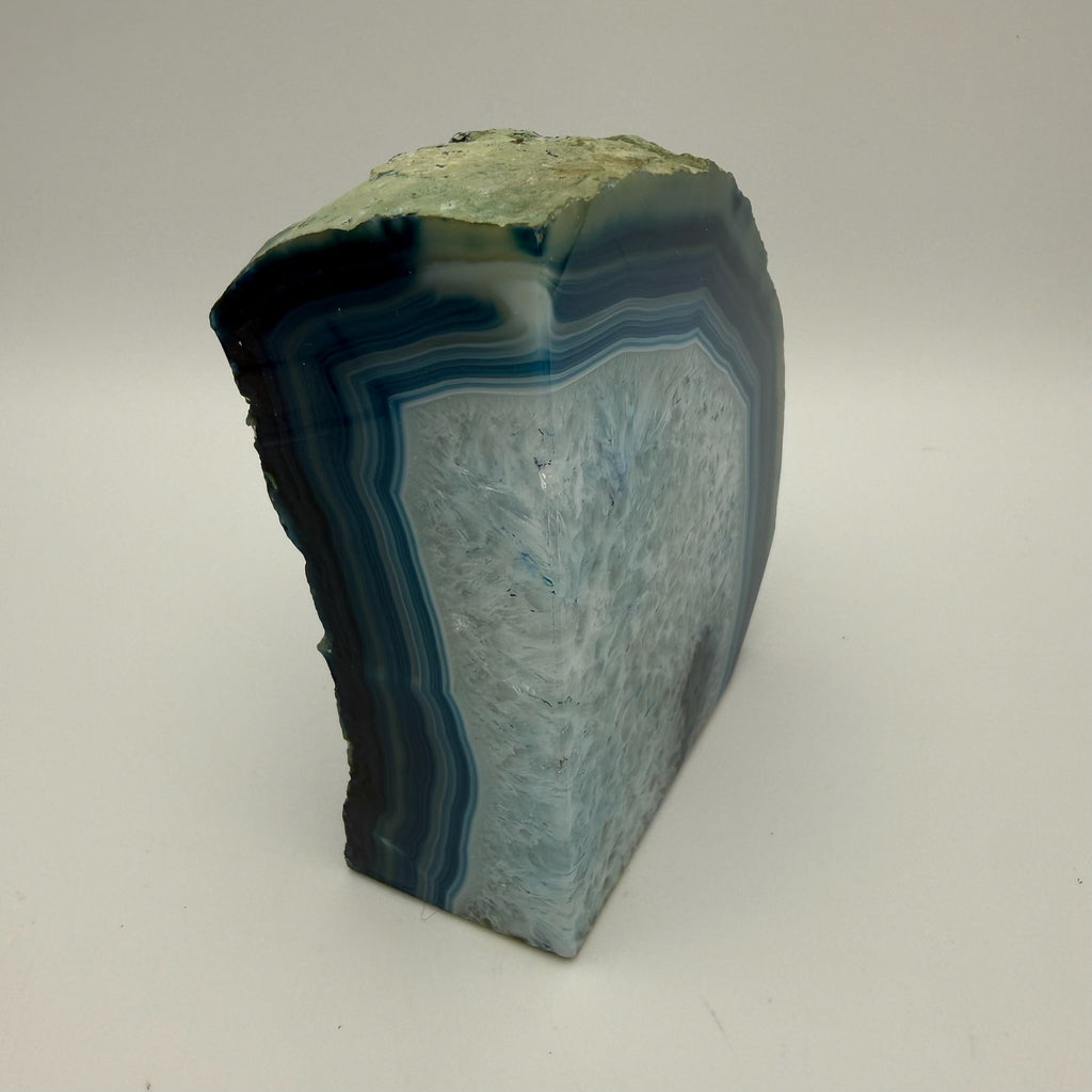 Große Achat Geode I Amethyst Kristall Zentrum I Poliertes Paar I Naturobjekt I 1 kg Showroom Ansbach