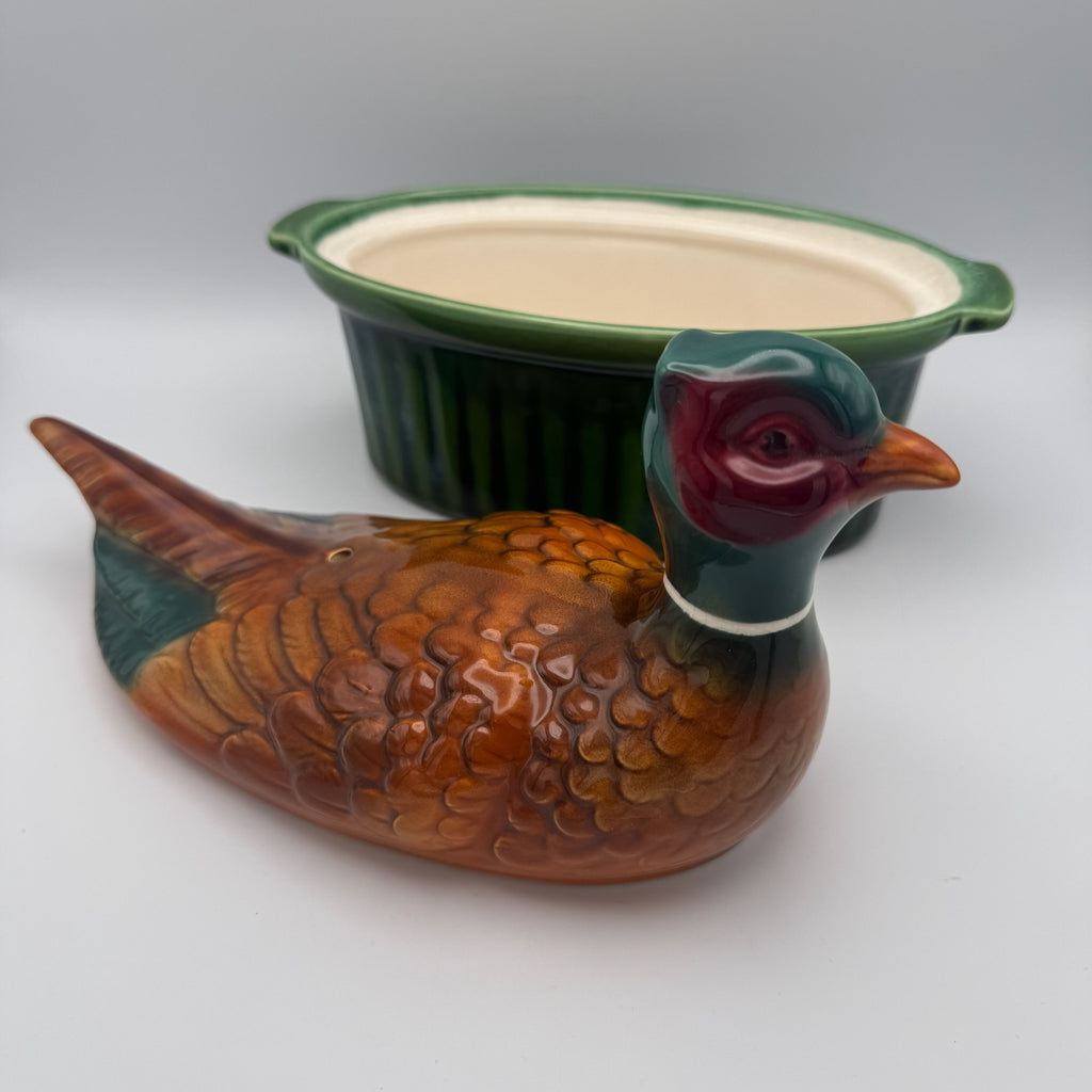 2er Set Frz. Ur-Pastetenformen 1950er I Ente & Fasan Terre a Feu I Unbenutzt Showroom Ansbach