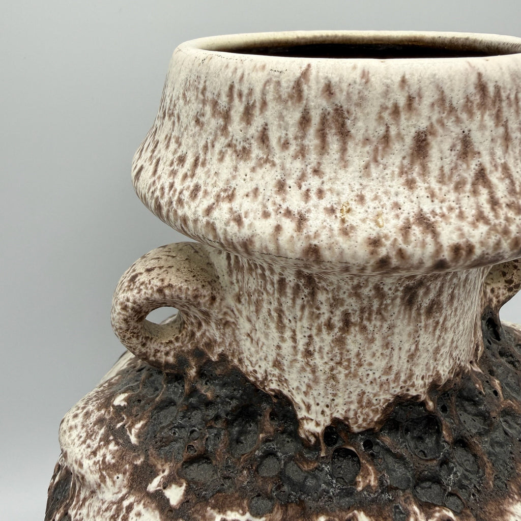 Dümler & Breiden Fat Lava Vase I Modell 123/25 I Henkelvase Brutalist I Beige Braun I 60er 70er I 25 cm Dümler & Breitner