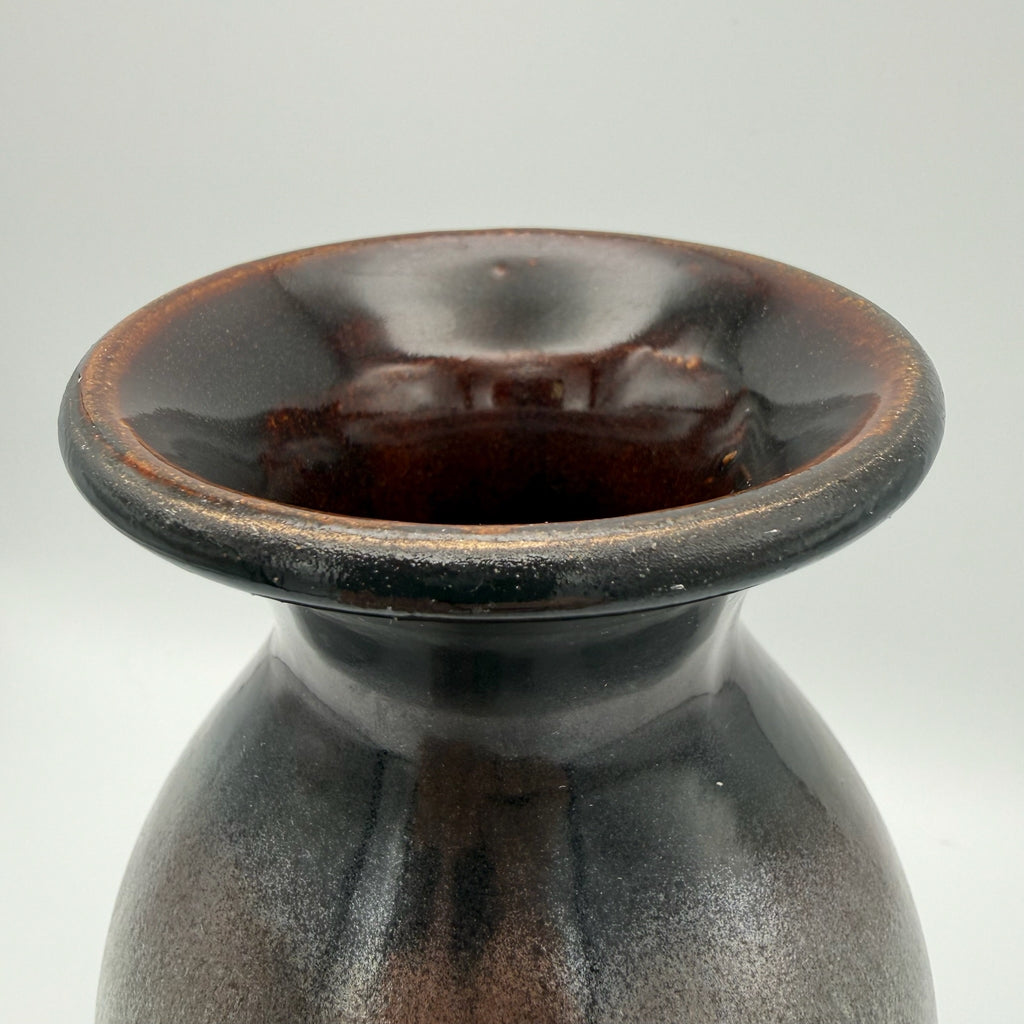 Vintage West German Pottery Vase 20cm Scheurich Keramik 60er 70er Pop Art Showroom Ansbach