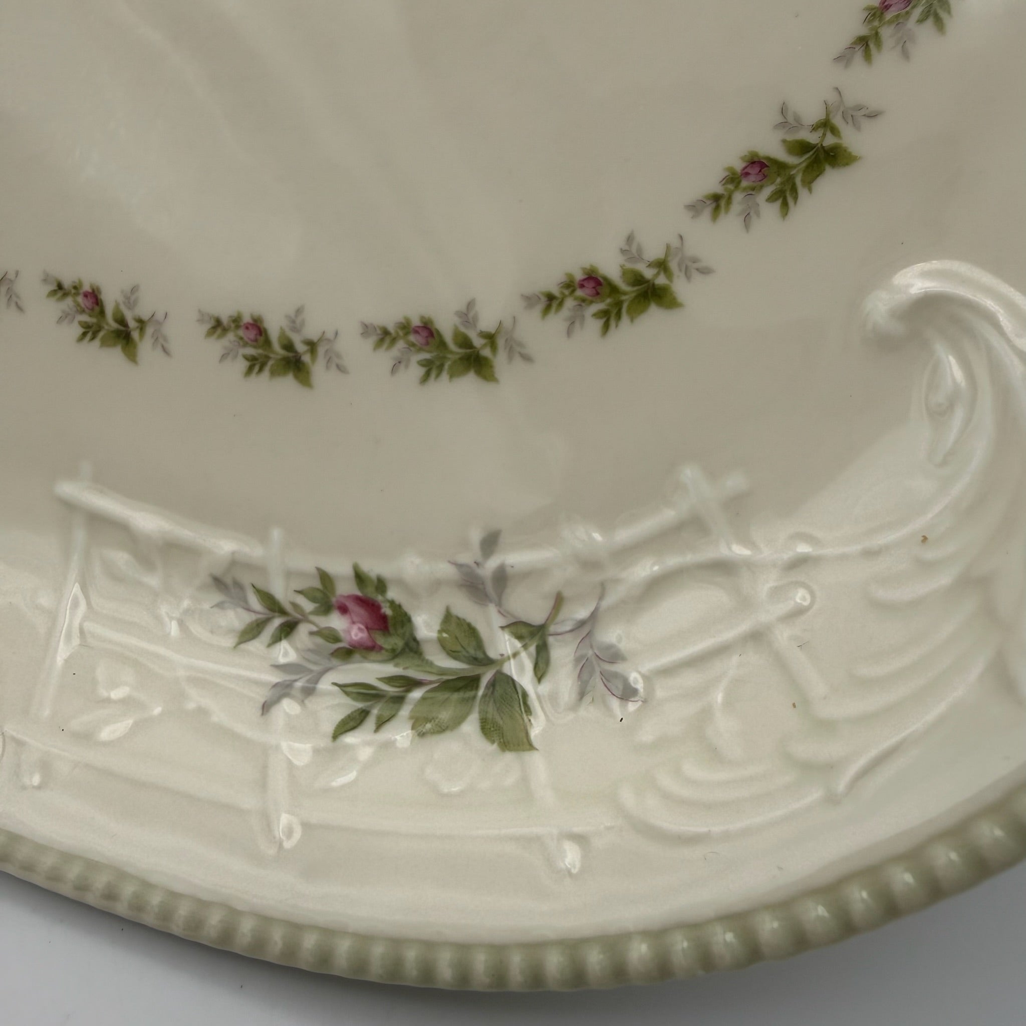 Rosenthal Sanssouci 10 Rosen Servierplatte 39,5 cm I Große Bratenplatte Rokoko Rosenthal