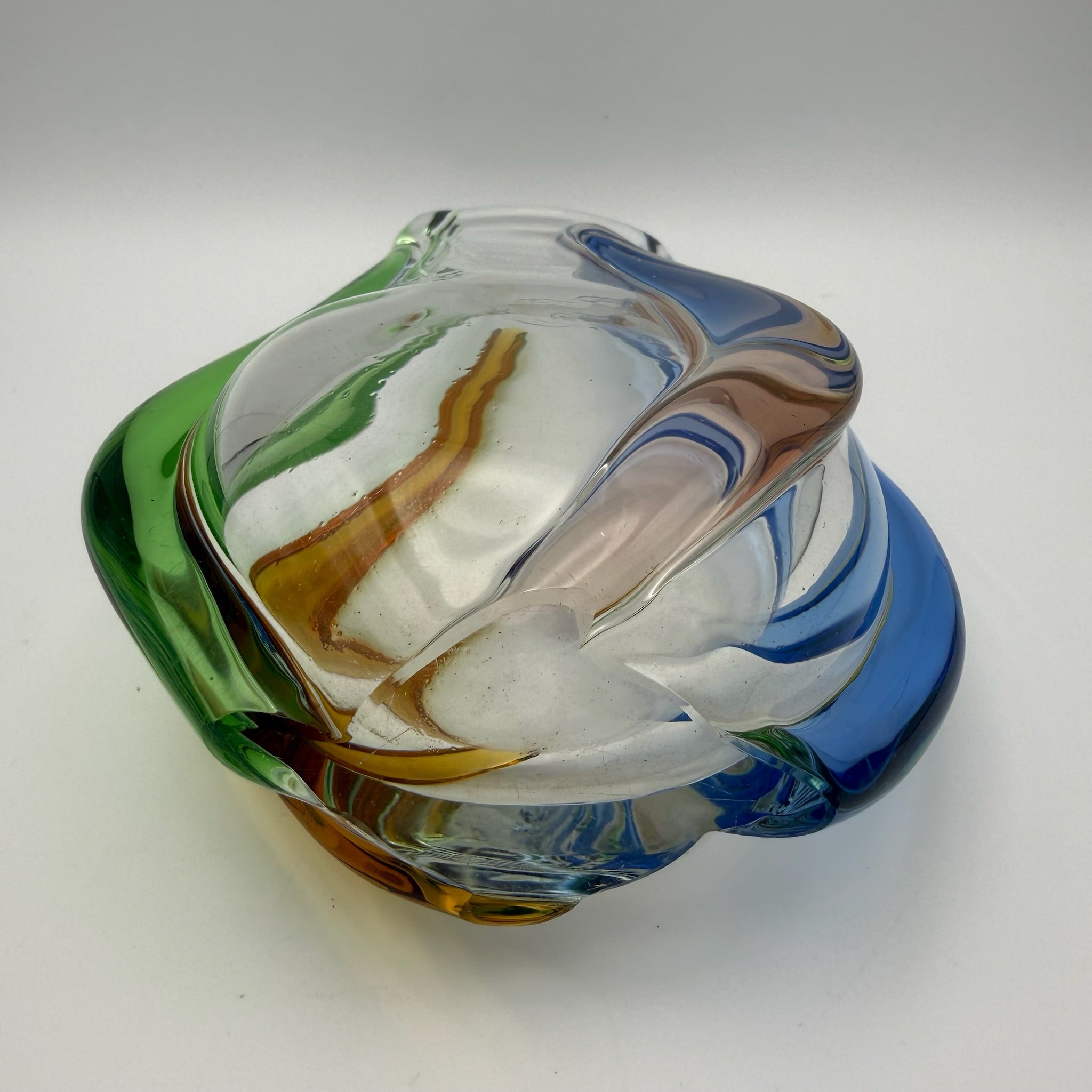 Sklo Union Rhapsody Glas Vase František Zemek Tschechoslowakei 60er Vintage 1143g Sklo Union