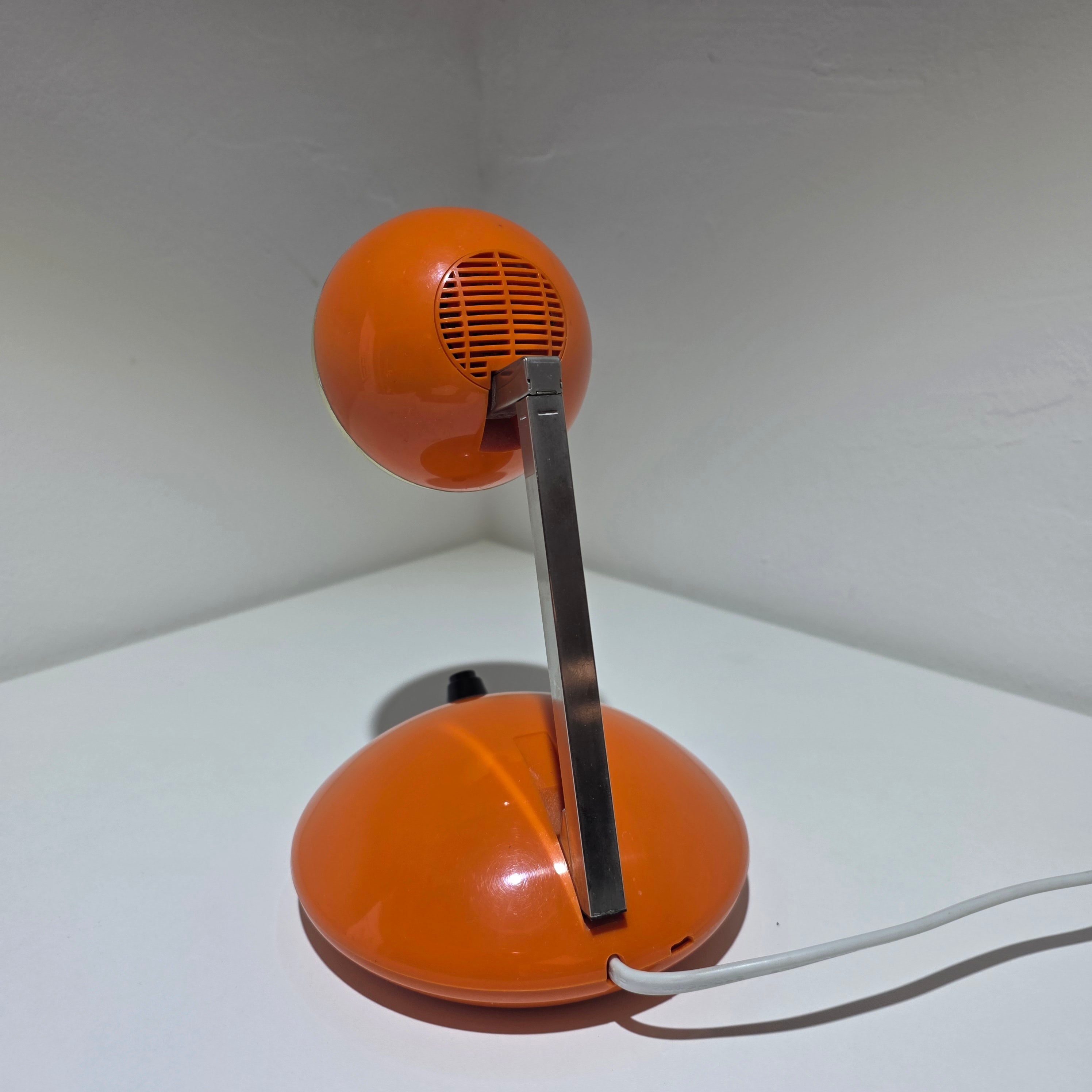 Eichhoff Werke E 3371 Teleskoplampe Orange Space Age Tischlampe 60er 70er Showroom Ansbach