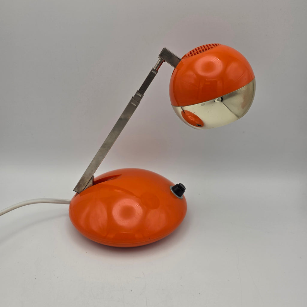 Eichhoff Werke E 3371 Teleskoplampe Orange Space Age Tischlampe 60er 70er Showroom Ansbach