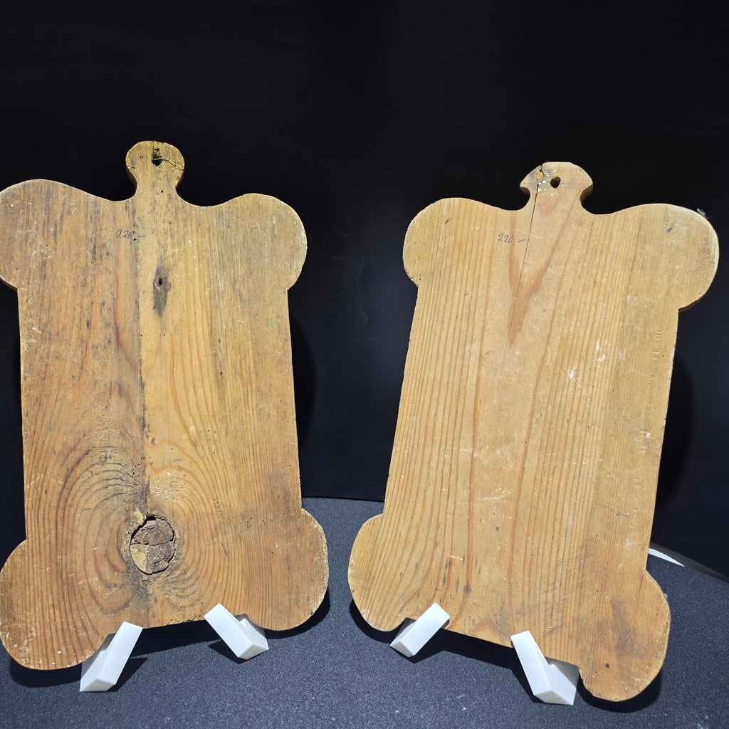 Antikes Ex Voto Paar 1843 Handgemalt Marienverehrung Votivbilder Bayern Showroom Ansbach