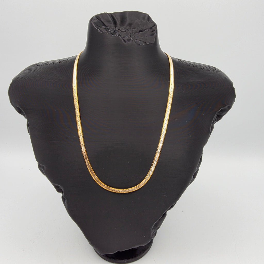 Vintage 925 Silber vergoldet Schmuckset Kette Armband Herringbone 10,58g Showroom Ansbach