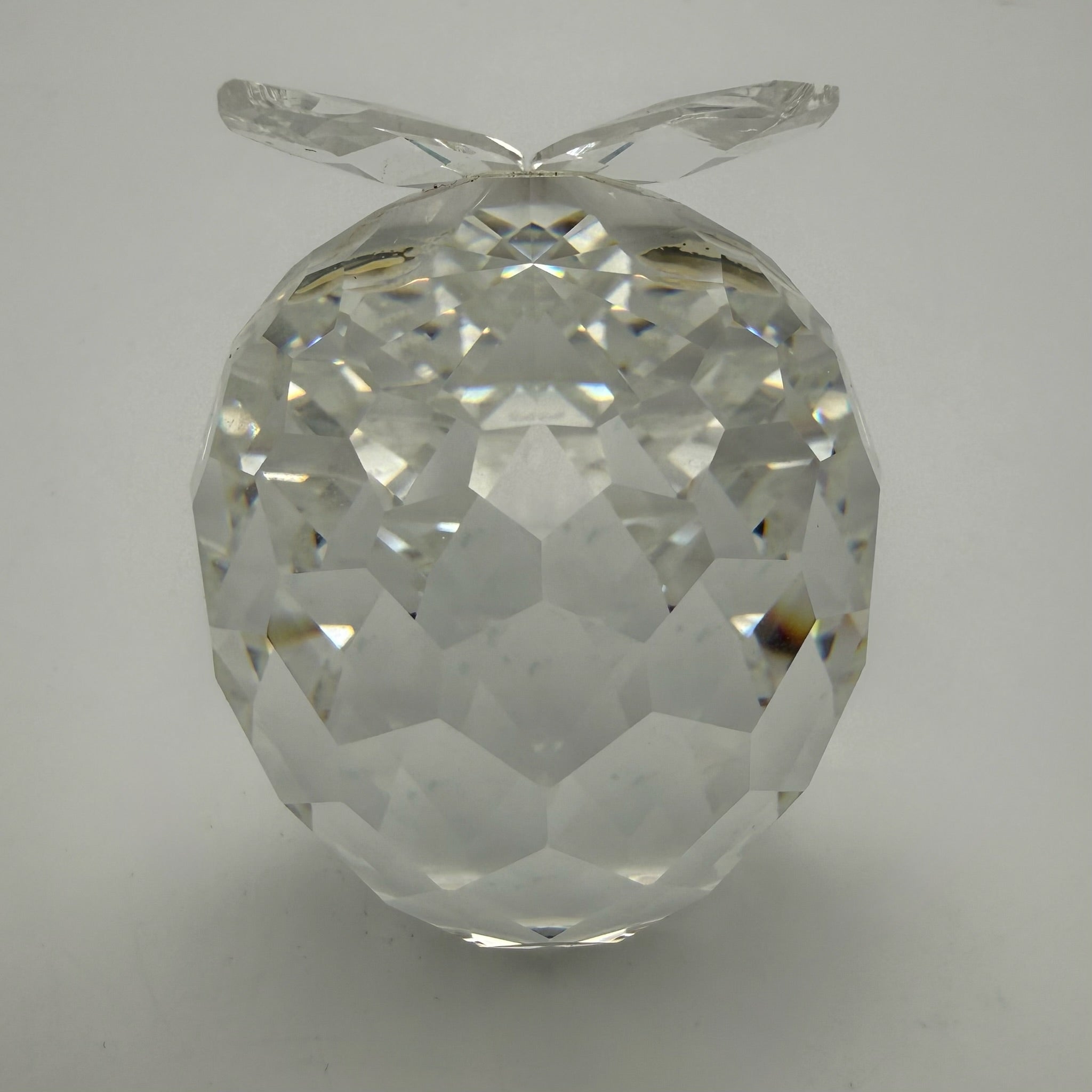Swarovski Kristall Figur Große Eule Schwanenmarke Max Schreck Top Zustand Swarovski