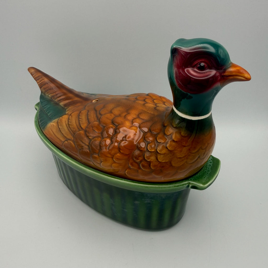 2er Set Frz. Ur-Pastetenformen 1950er I Ente & Fasan Terre a Feu I Unbenutzt Showroom Ansbach