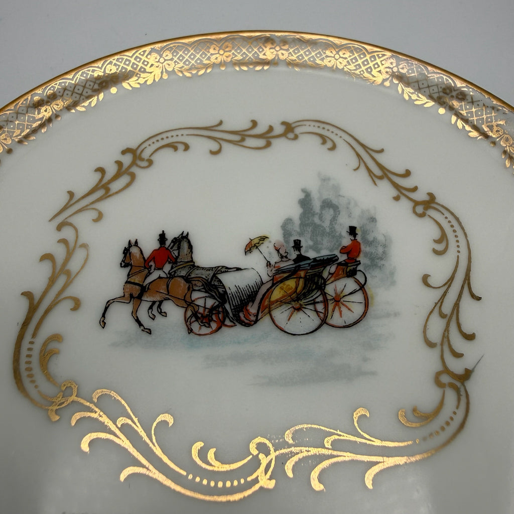 Antiker Limoges Teller I A. Lanternier I Handbemalt I Golddekor I Frankreich I Um 1900 Limoges