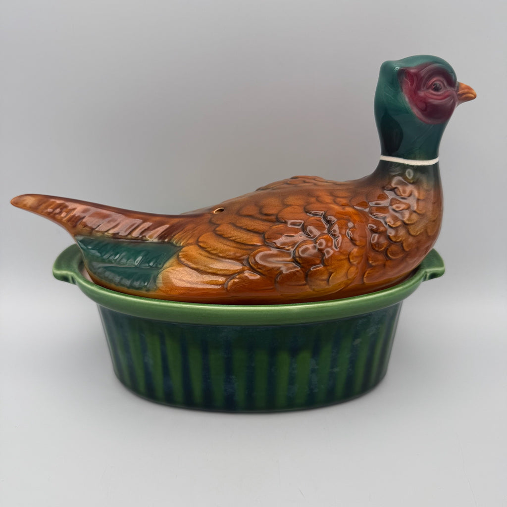 2er Set Frz. Ur-Pastetenformen 1950er I Ente & Fasan Terre a Feu I Unbenutzt Showroom Ansbach