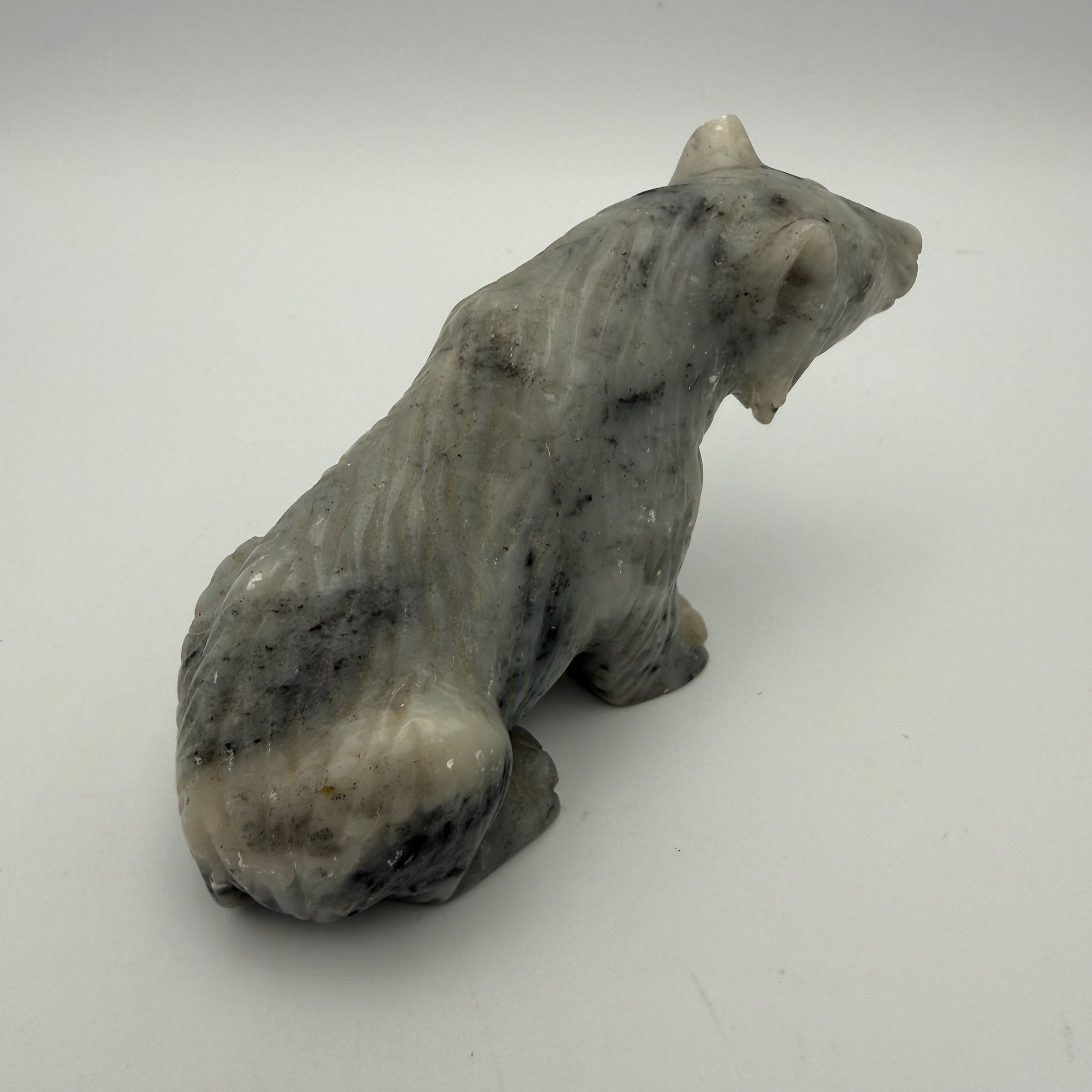 Antike Inuit Speckstein Figur I Bär I Kanada Eskimo Kunst I Handarbeit I 10 cm Showroom Ansbach