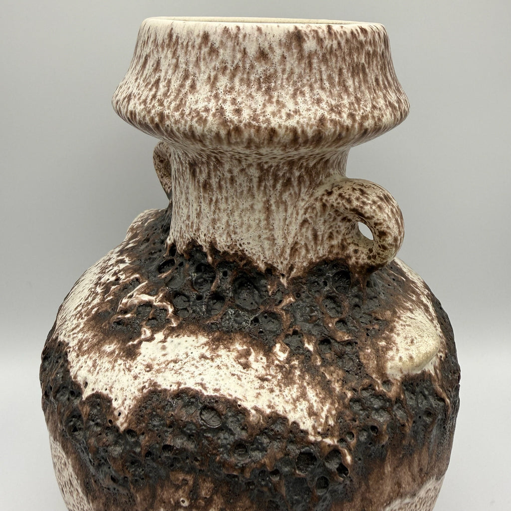 Dümler & Breiden Fat Lava Vase I Modell 123/25 I Henkelvase Brutalist I Beige Braun I 60er 70er I 25 cm Dümler & Breitner