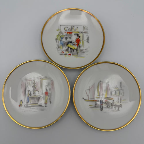 3x Älteste Volkstedt Konfekttellerchen Alt-Volkstedt Hutschenreuther weiß 10cm Showroom Ansbach