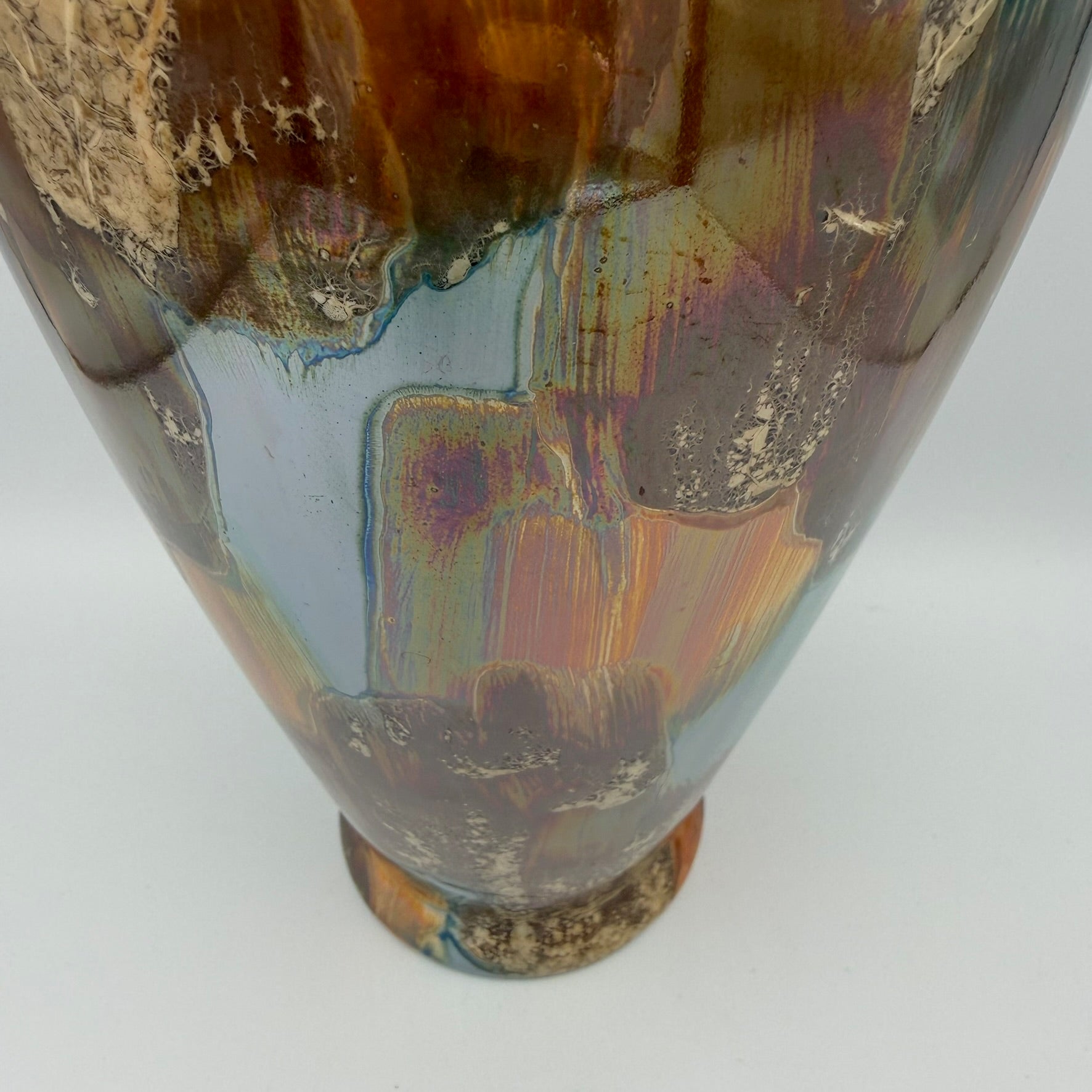 Scheurich Fat Lava Prunkvase 236-26 I Iridisierend Metallic I Space Age 1970er I West Germany Keramik I 26 cm Scheurich