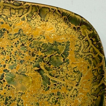 Rosenthal Studio-Linie Vintage Schälchen 11 cm I Handgemalt Gold Grün I Kristallglasur Konfektteller Mid-Century Modern I Unikat Rosenthal