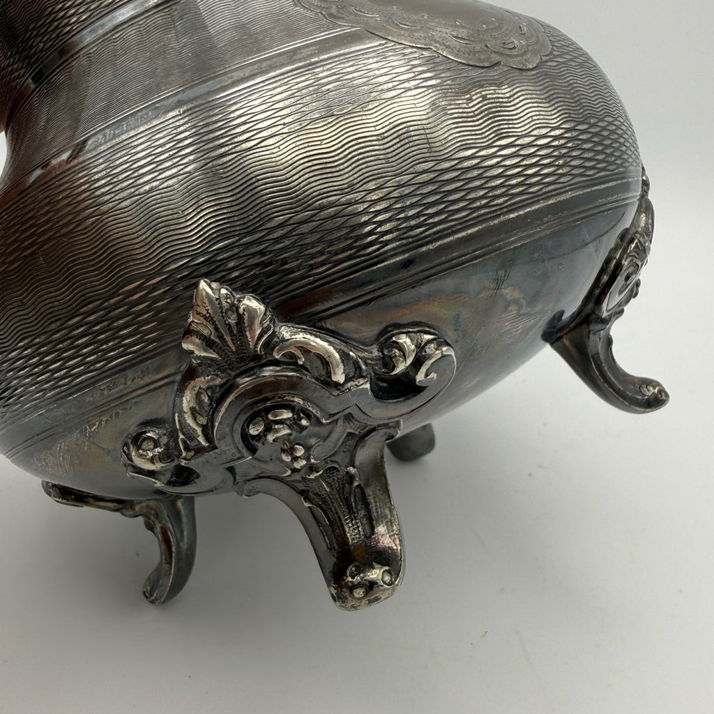 Antikes Prunk Set Teekanne & Zuckerdose I Grands Magasins du Louvre Paris I Versilbert um 1900 I Französischer Historismus Grands Magasins du Louvre, Rue de Marengo, Paris