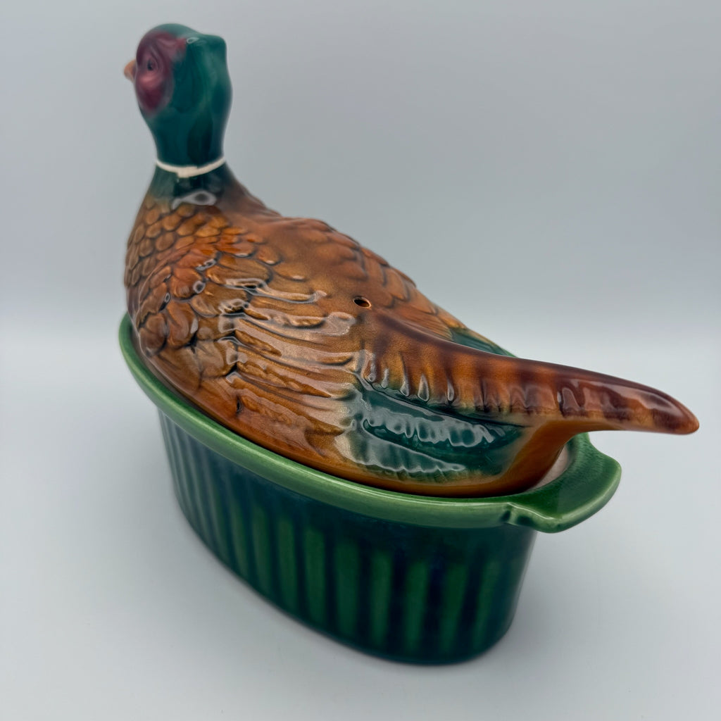 2er Set Frz. Ur-Pastetenformen 1950er I Ente & Fasan Terre a Feu I Unbenutzt Showroom Ansbach
