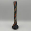 Künstler Studioglas Solitärvase I Satiniert Bunt I Finger-Vase Mattglas Modern Art I Vintage um 1990 I 20 cm Showroom Ansbach