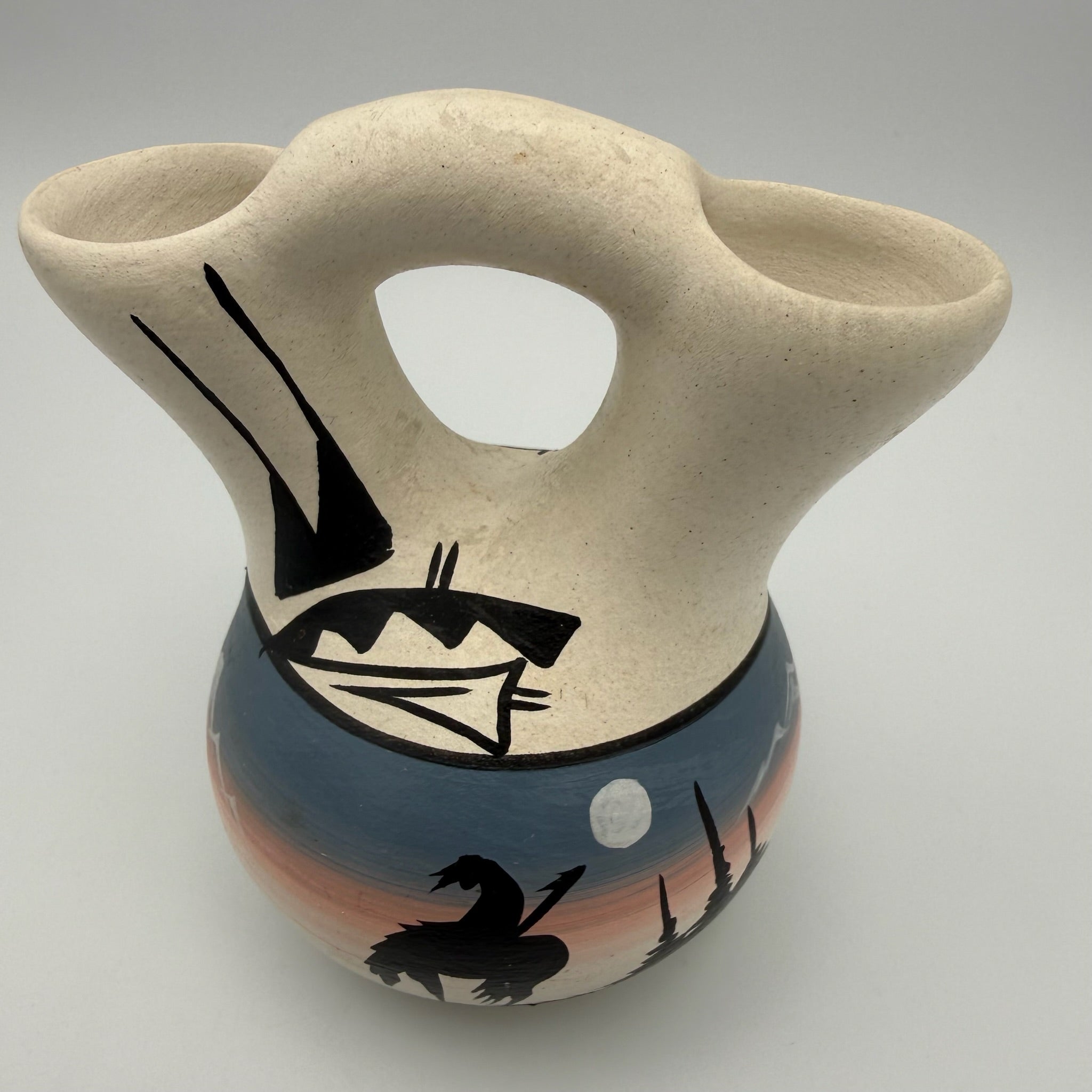 Studio Keramik Doppelvase „Aydine“ I Organische Form I Handarbeit Unikat I Vintage I 8,5 cm Aydine