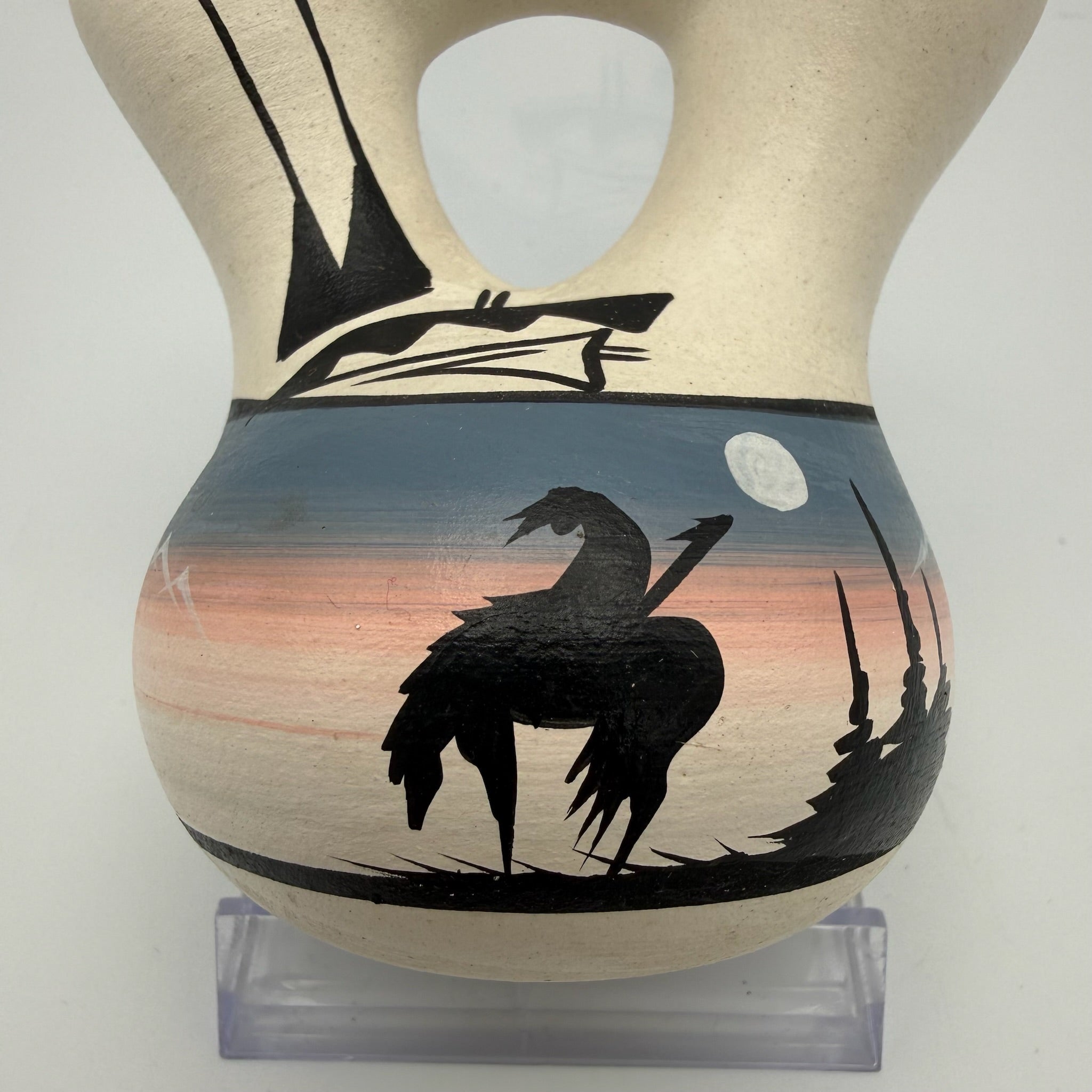 Studio Keramik Doppelvase „Aydine“ I Organische Form I Handarbeit Unikat I Vintage I 8,5 cm Aydine