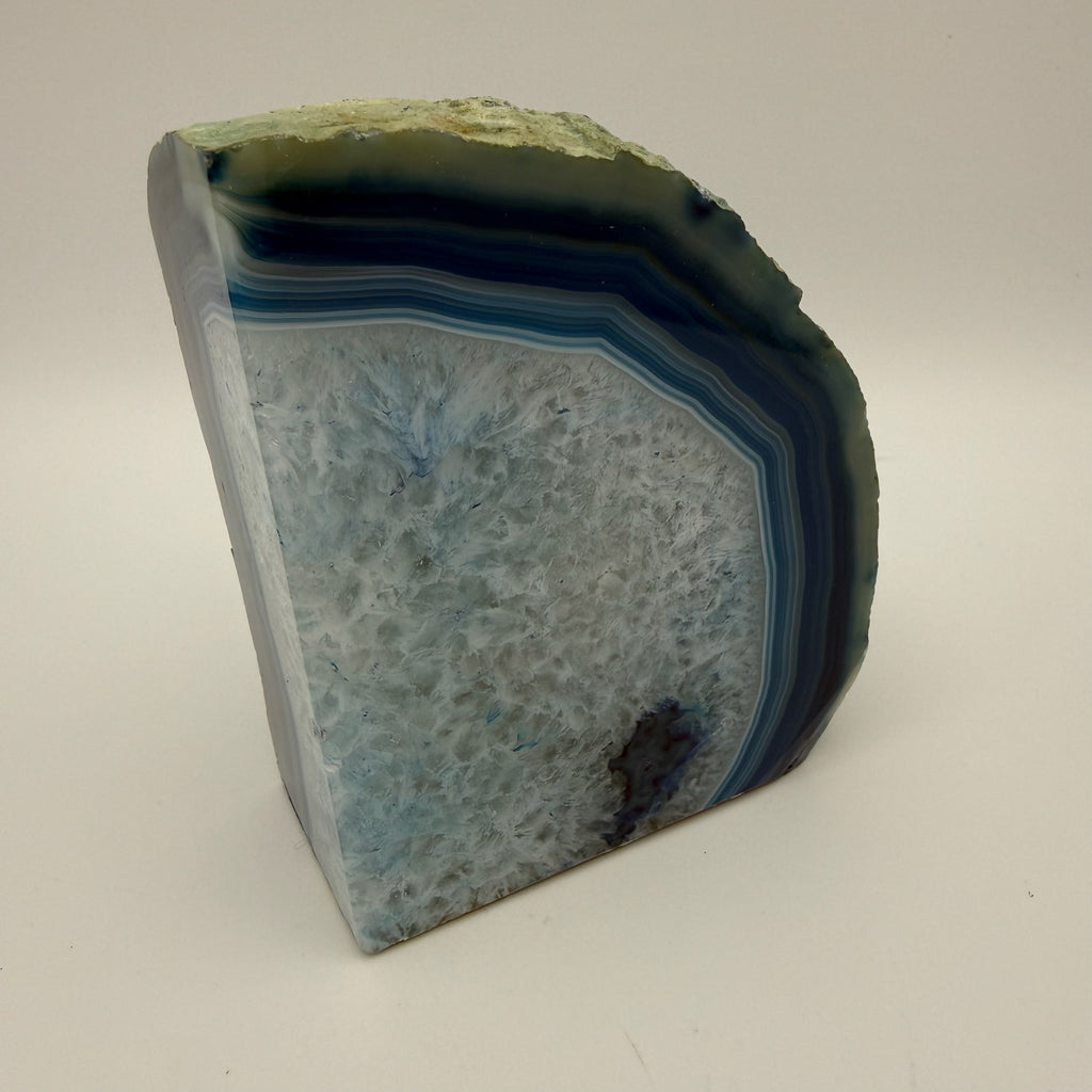 Große Achat Geode I Amethyst Kristall Zentrum I Poliertes Paar I Naturobjekt I 1 kg Showroom Ansbach