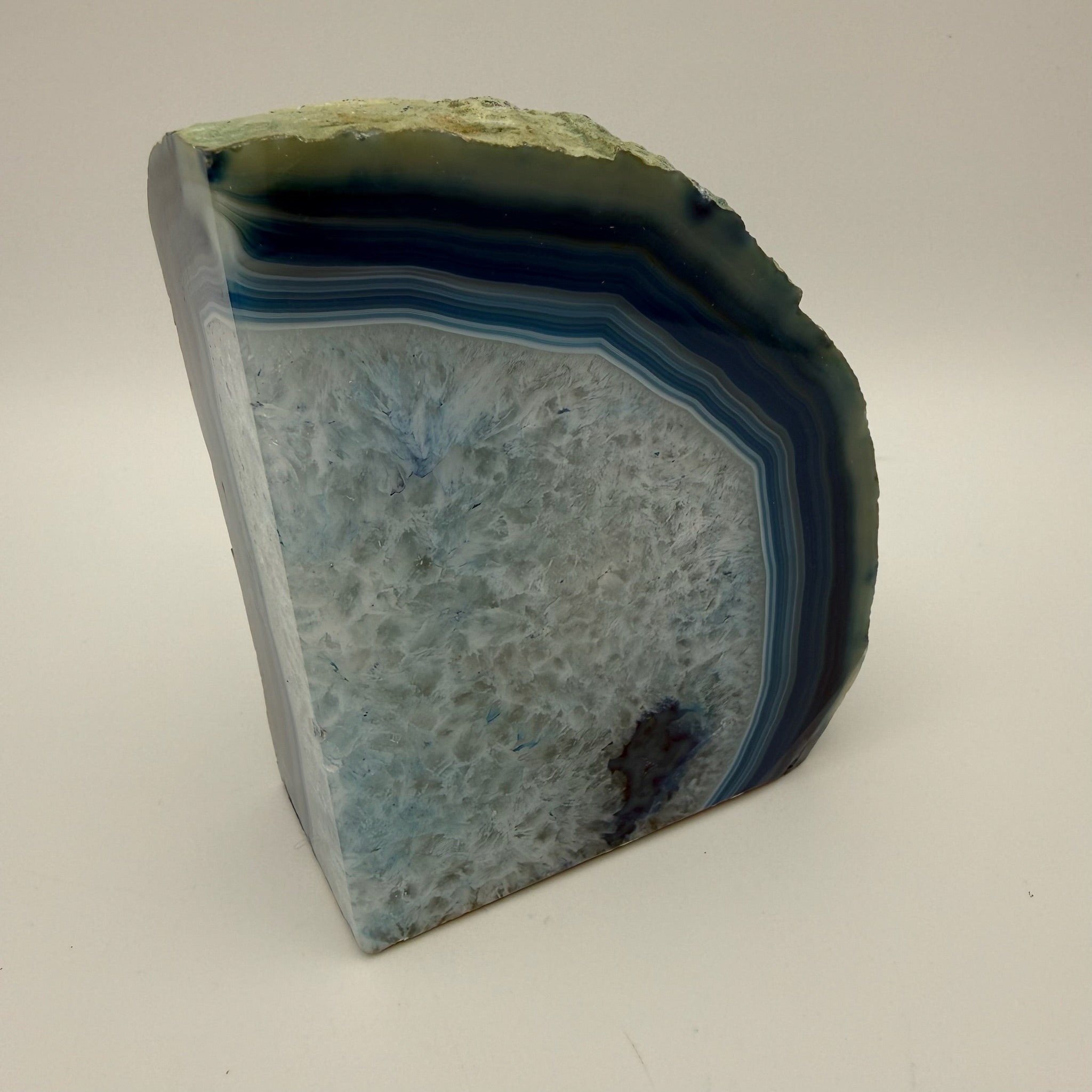 Große Achat Geode I Amethyst Kristall Zentrum I Poliertes Paar I Naturobjekt I 1 kg Showroom Ansbach