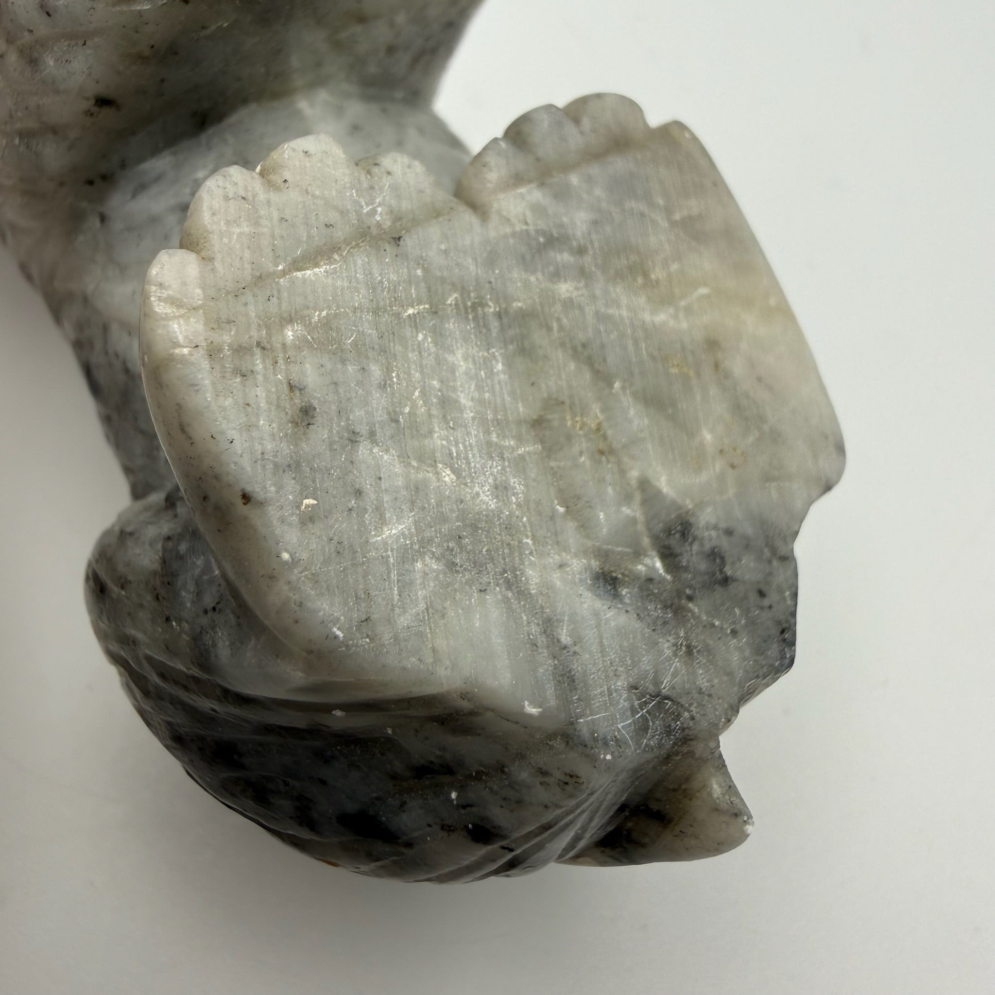 Antike Inuit Speckstein Figur I Bär I Kanada Eskimo Kunst I Handarbeit I 10 cm Showroom Ansbach
