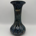 Eisch Studioglas Vase I Signiert & Etikett I Iridisierend Poesie in Glas 70er 80er I Handarbeit 22,3 cm Glashütte Eisch