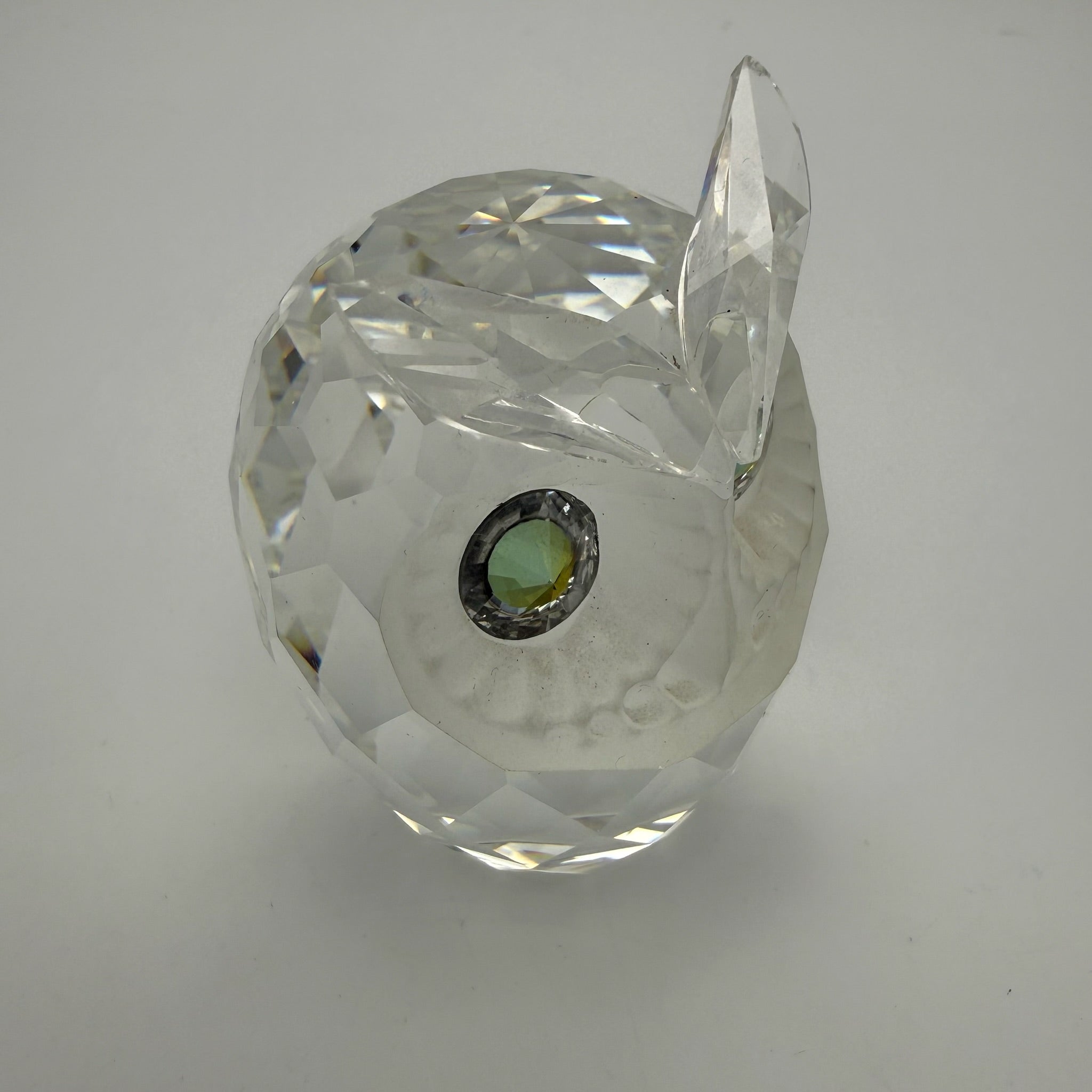 Swarovski Kristall Figur Große Eule Schwanenmarke Max Schreck Top Zustand Swarovski