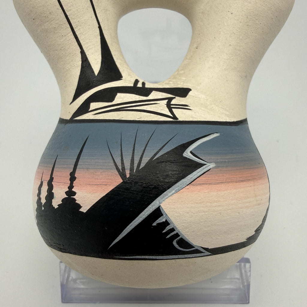 Studio Keramik Doppelvase „Aydine“ I Organische Form I Handarbeit Unikat I Vintage I 8,5 cm Aydine
