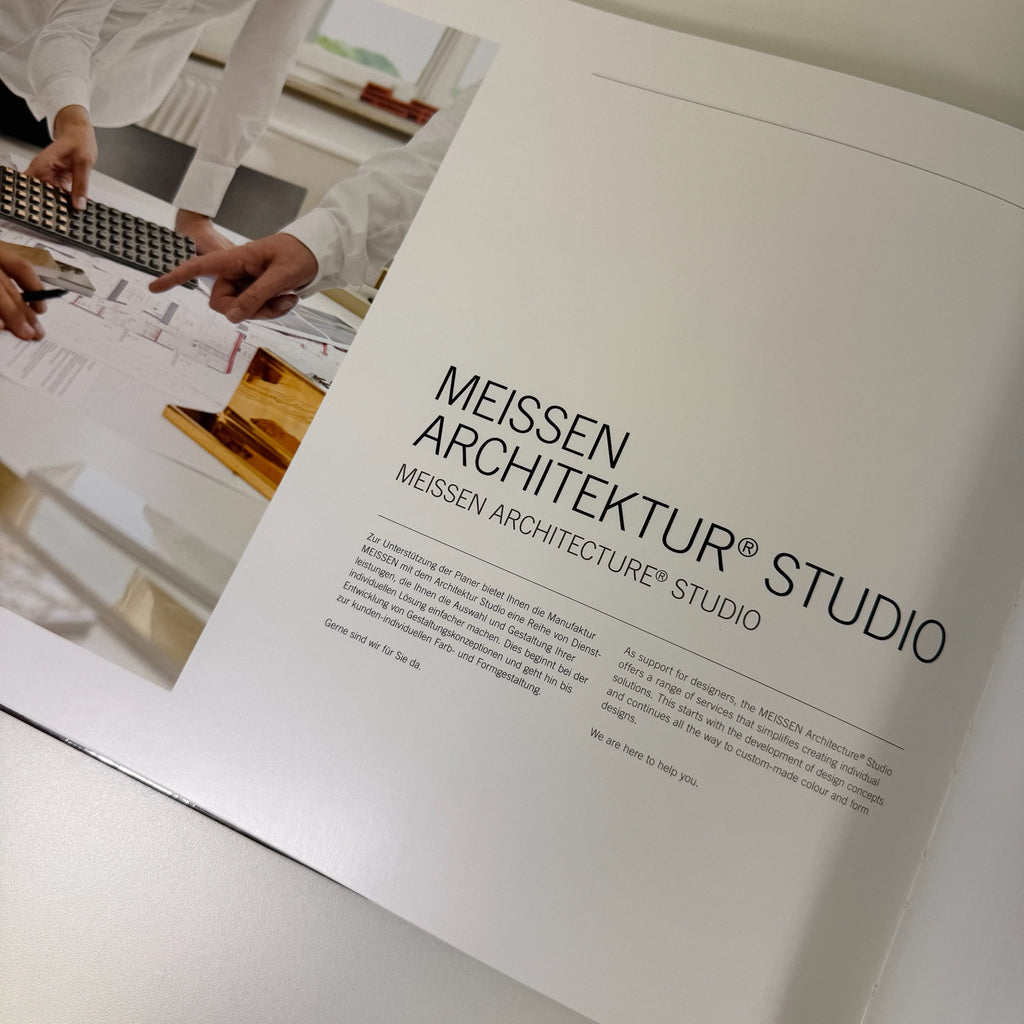 Meissen Architektur Musterbox & Katalog 2012 I Rarität Porzellan Fliesen Schwerter Meissen