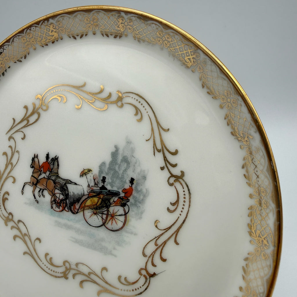Antiker Limoges Teller I A. Lanternier I Handbemalt I Golddekor I Frankreich I Um 1900 Limoges