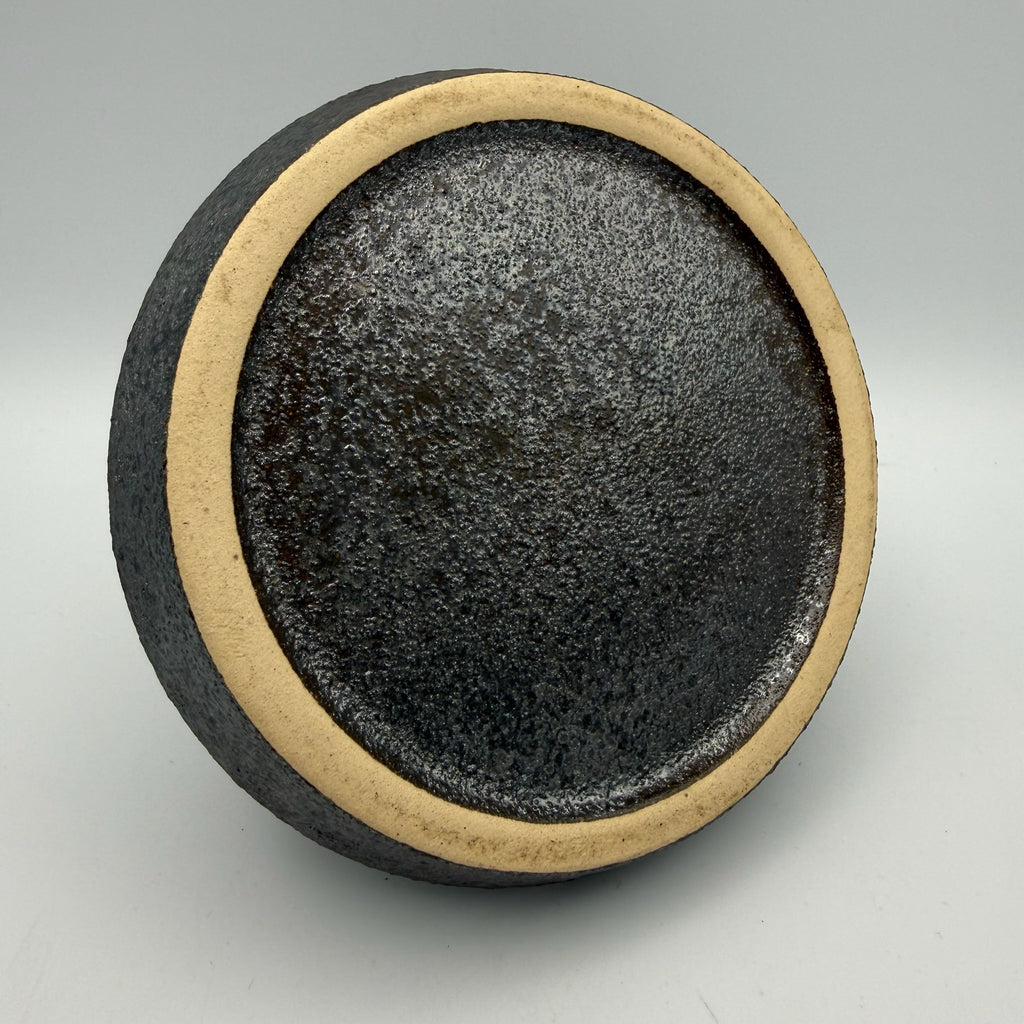 Jopeko Brutalist Keramik Kerzenständer I Kammerleuchter Fat Lava 1970er I West Germany Vintage I 13,5 cm Jopeko