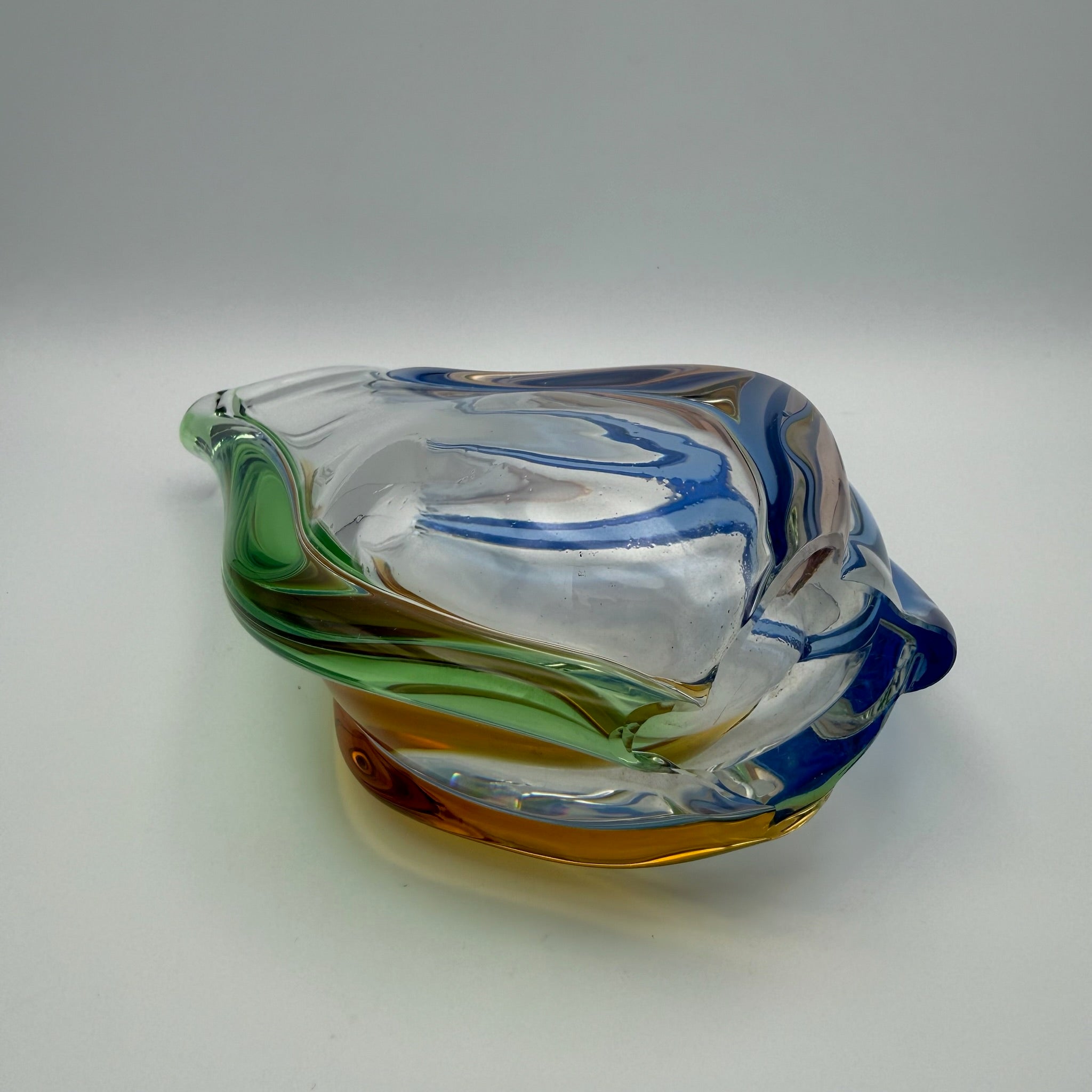 Sklo Union Rhapsody Glas Vase František Zemek Tschechoslowakei 60er Vintage 1143g Sklo Union