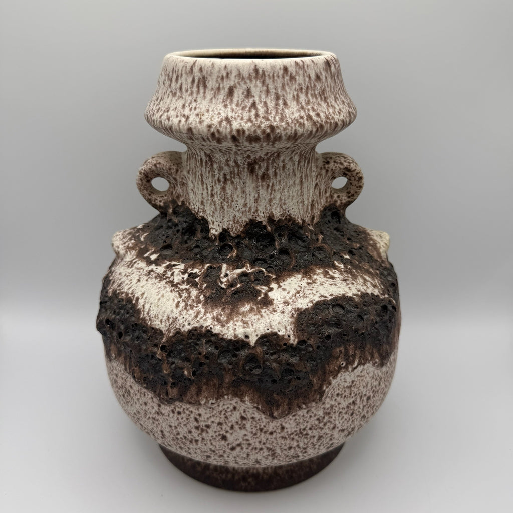 Dümler & Breiden Fat Lava Vase I Modell 123/25 I Henkelvase Brutalist I Beige Braun I 60er 70er I 25 cm Dümler & Breitner