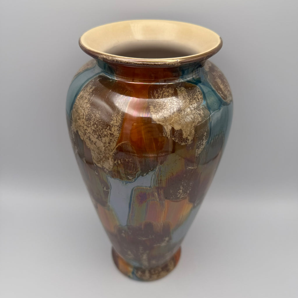Scheurich Fat Lava Prunkvase 236-26 I Iridisierend Metallic I Space Age 1970er I West Germany Keramik I 26 cm Scheurich
