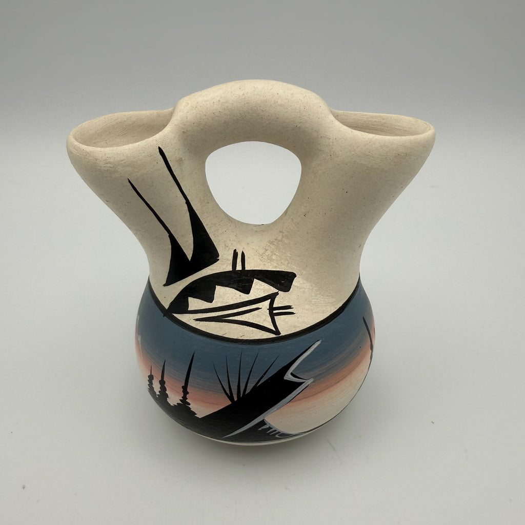 Studio Keramik Doppelvase „Aydine“ I Organische Form I Handarbeit Unikat I Vintage I 8,5 cm Aydine