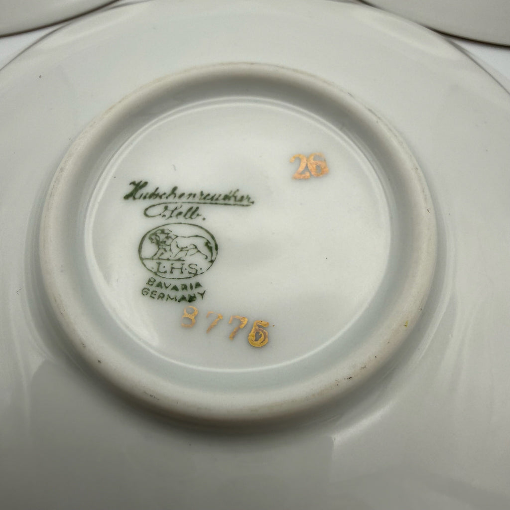 3x Älteste Volkstedt Konfekttellerchen Alt-Volkstedt Hutschenreuther weiß 10cm Showroom Ansbach