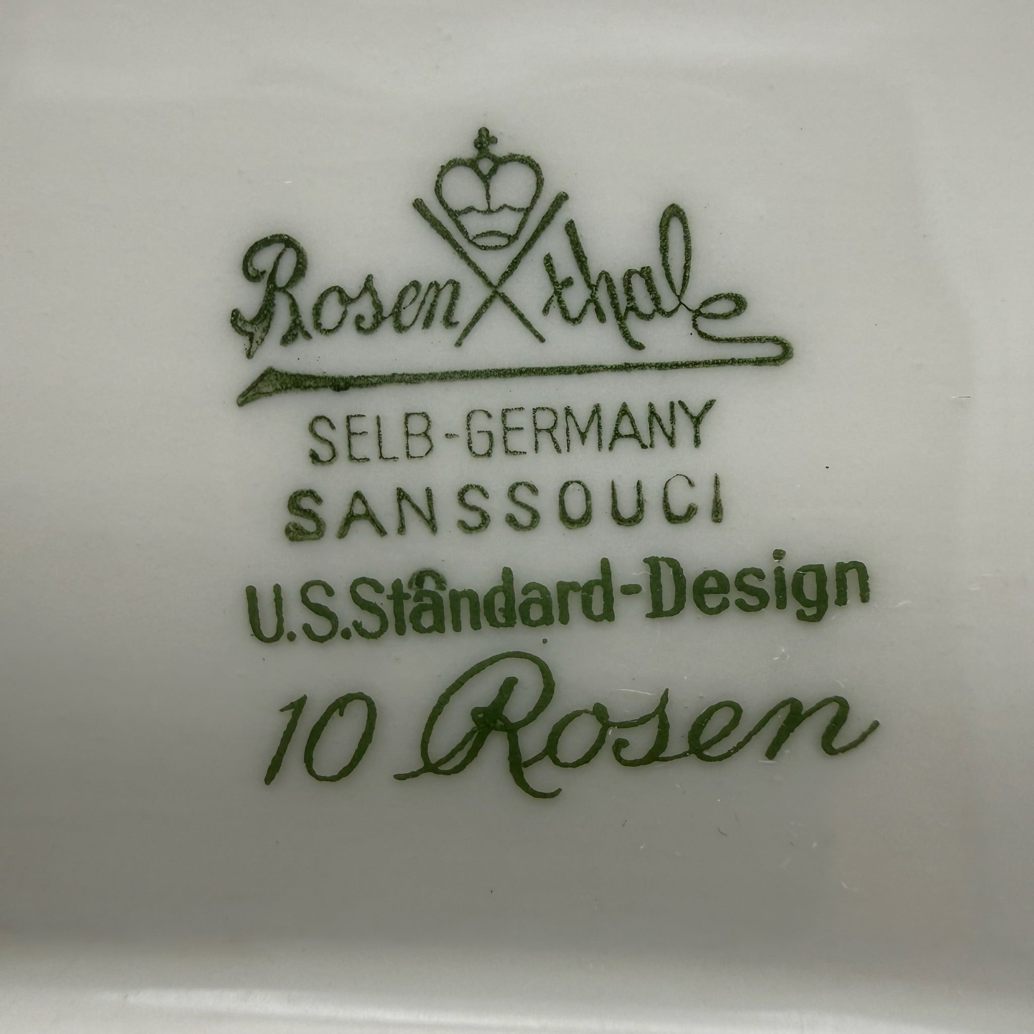 Rosenthal Sanssouci 10 Rosen Servierplatte 39,5 cm I Große Bratenplatte Rokoko Rosenthal