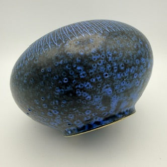 Thoms Keramik Vase Blau Signiert Studio Keramik Mid Century 8,5 cm Thoms Keramik