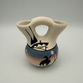 Studio Keramik Doppelvase „Aydine“ I Organische Form I Handarbeit Unikat I Vintage I 8,5 cm Aydine