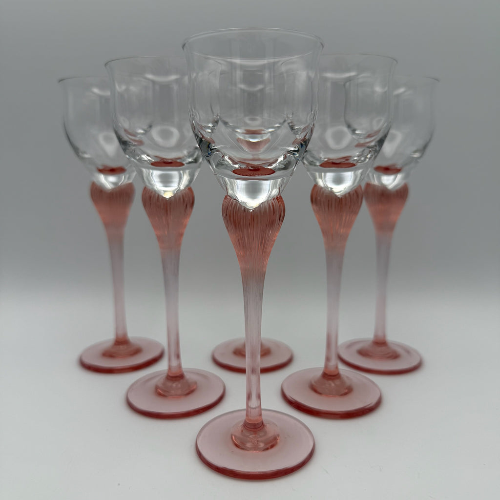 6er Set Spiegelau Klingenbrunn Likörgläser I Serie Antigone (Junge Linie) I Phantasie Pink I Vintage 15,5 cm Spiegelau