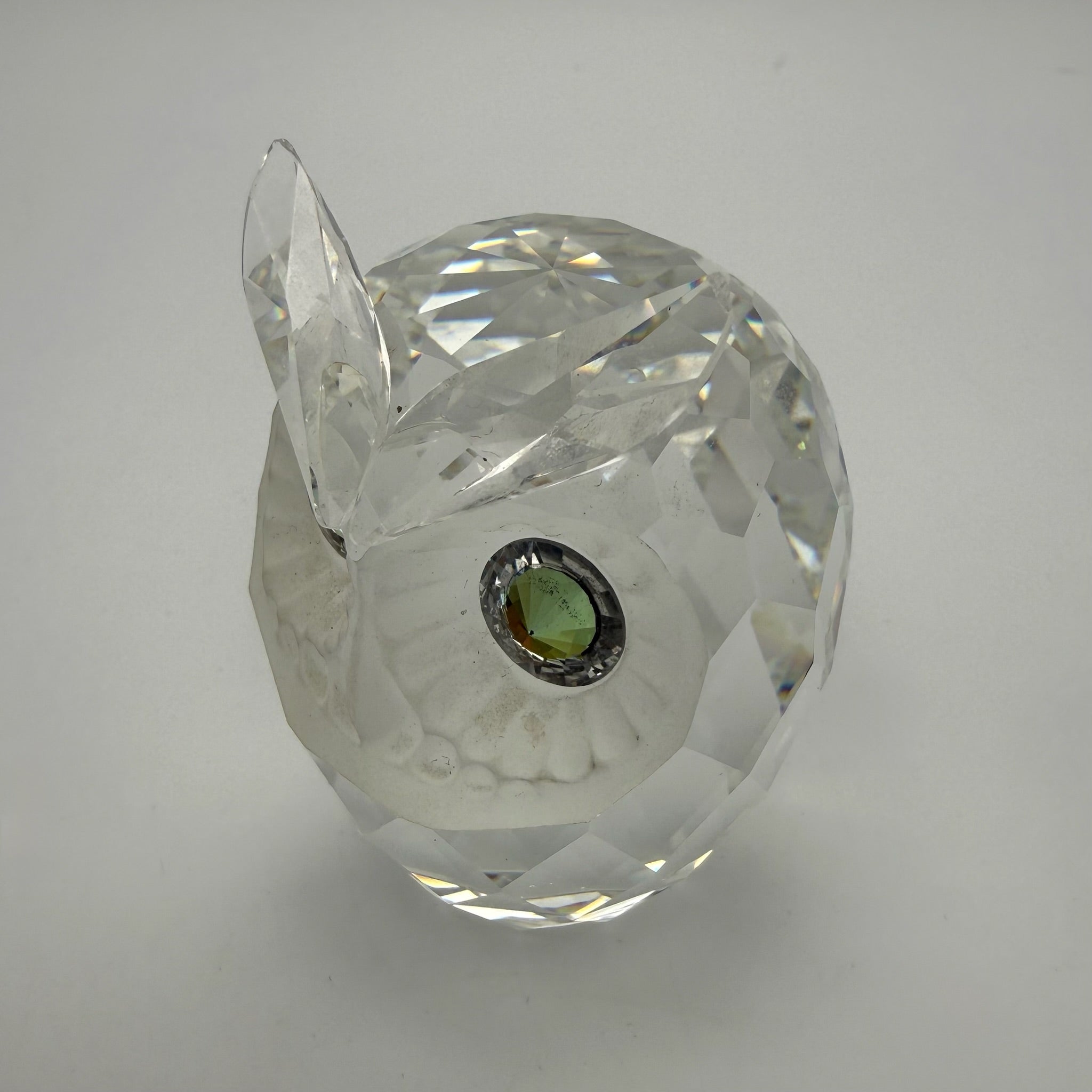 Swarovski Kristall Figur Große Eule Schwanenmarke Max Schreck Top Zustand Swarovski