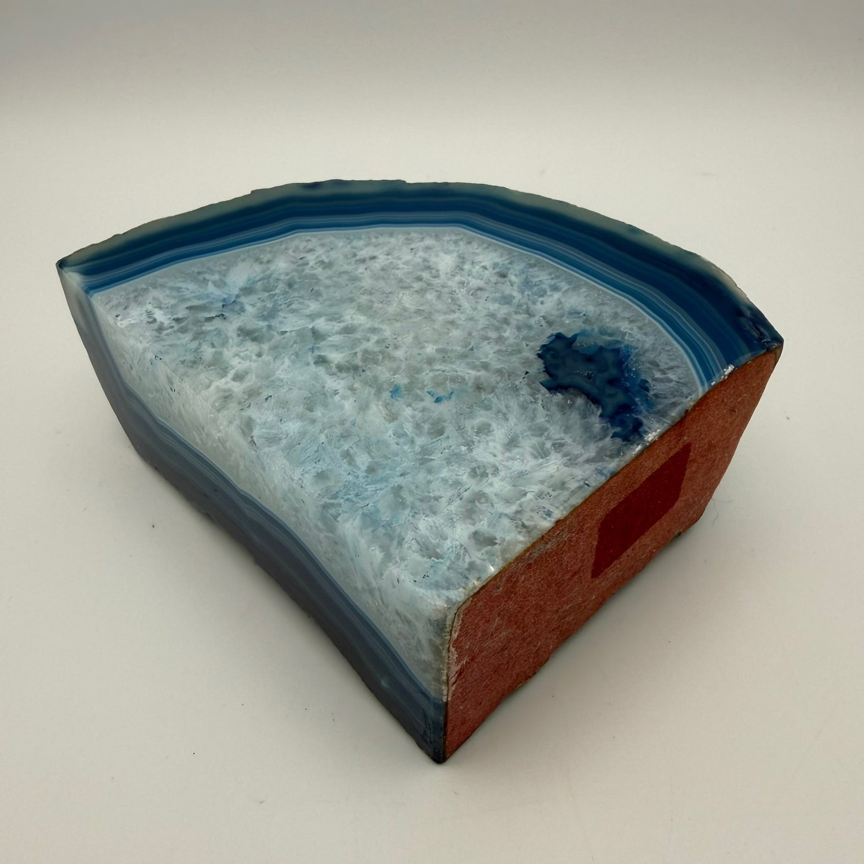 Große Achat Geode I Amethyst Kristall Zentrum I Poliertes Paar I Naturobjekt I 1 kg Showroom Ansbach